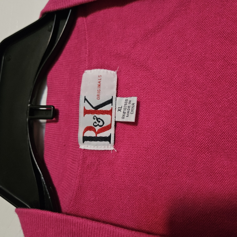 Pink R&K Cropped Cardigan - Picture 2 of 3